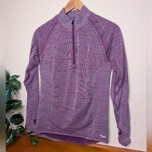 Saucony Women’s Purple Quarter Zip Athletic Pullover Size Large